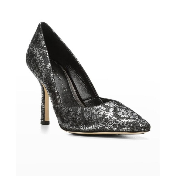 Shoes - Donald Pliner Women's Pola Brocade Slip-On Metallic High Heels Size 7.5M New!
